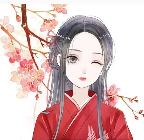 银发冷瞳二次元男生头像